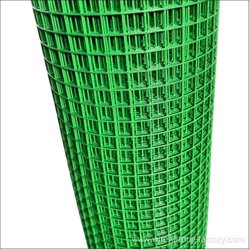 PVC coated welded wire mesh 1/2 x 1/2